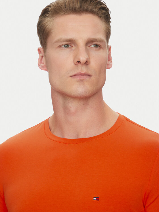 Футболка slim fit MW0MW10800 Tommy Hilfiger, оранжевый — фото 4