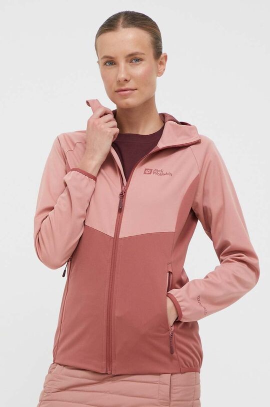 

Куртка Go Hike Softshell для отдыха на открытом воздухе Jack Wolfskin, розовый