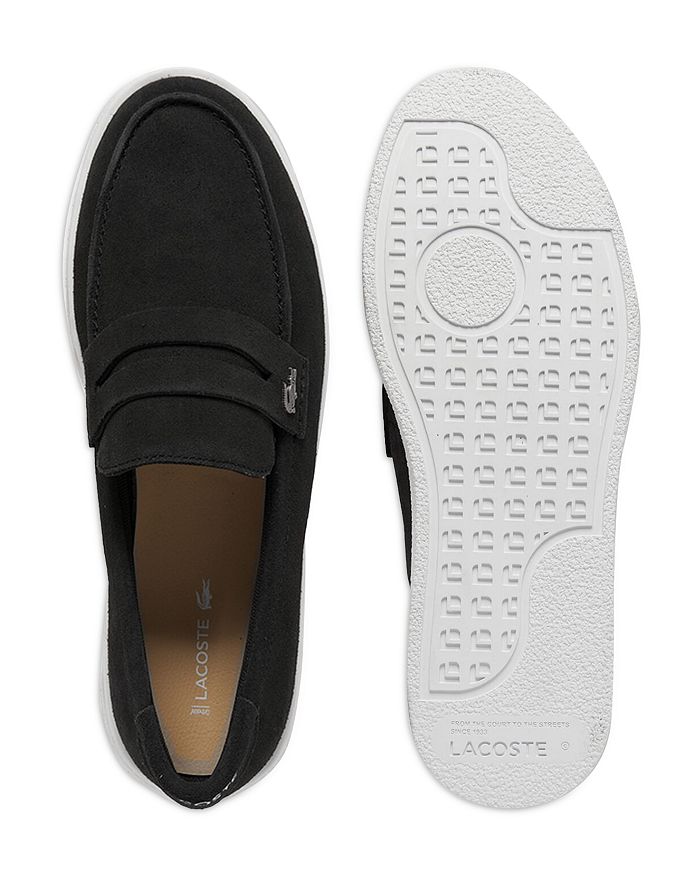 Мужские лоферы Cochet из замши на подкладке Lacoste, черный — фото 2