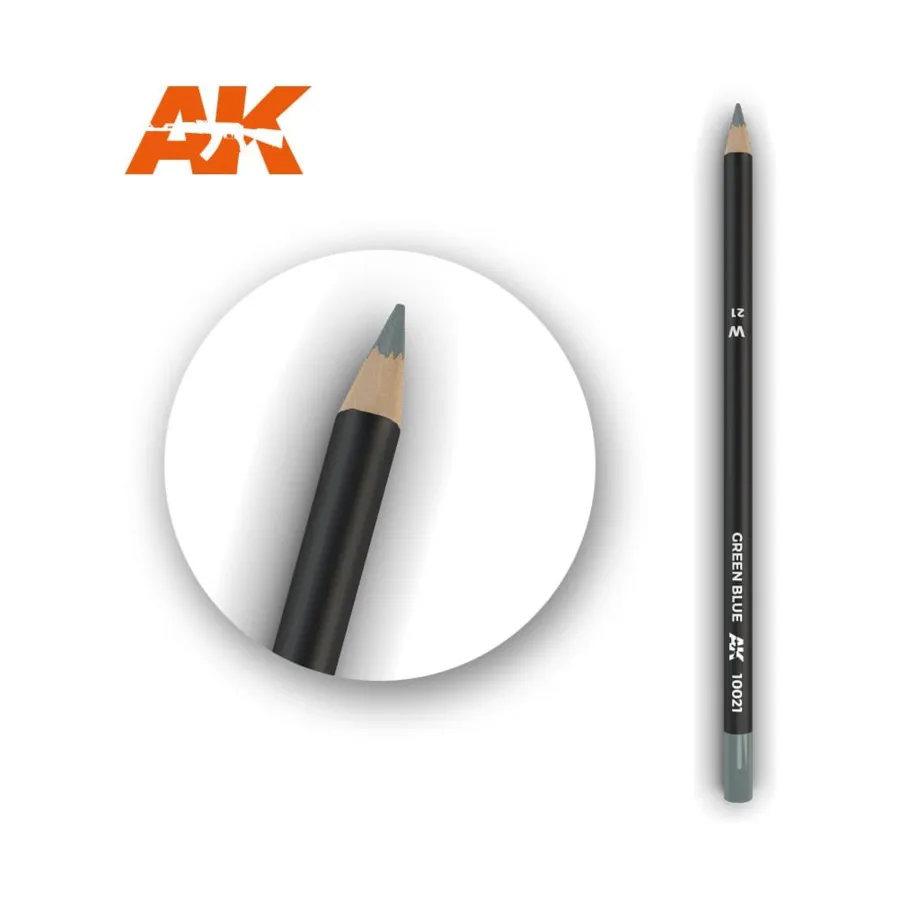 

Зелено-синий карандаш для выветривания, Weathering Pencils (AK-Interactive)