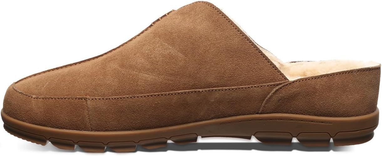 Мужские тапочки BEARPAW Bruce, Мужская классическая замша, Мужские слипоны, Удобная повседневная обувь, Hickory — фото 2
