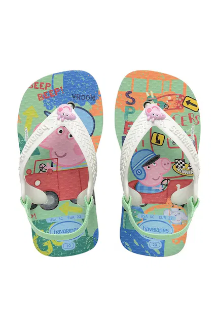Вьетнамки детские с Peppa Pig Baby Peppa Pig Havaianas, зеленый