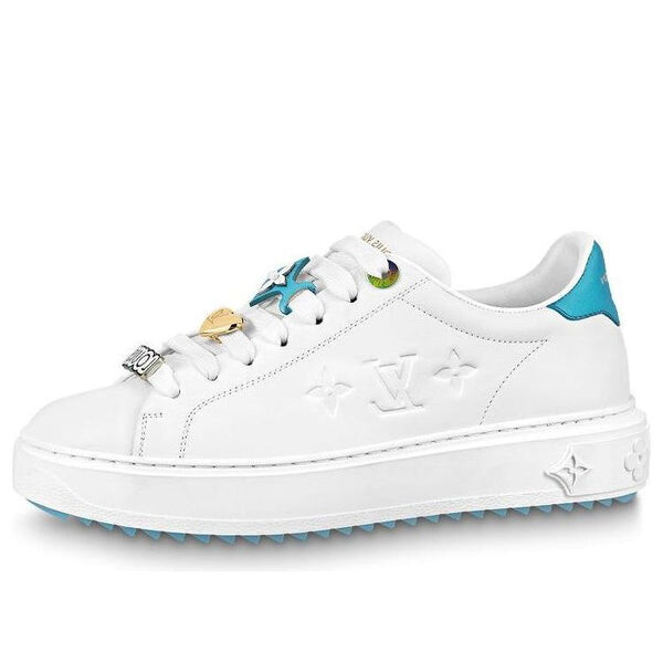 Кроссовки time out sneakers 'white with blue' Louis Vuitton, белый