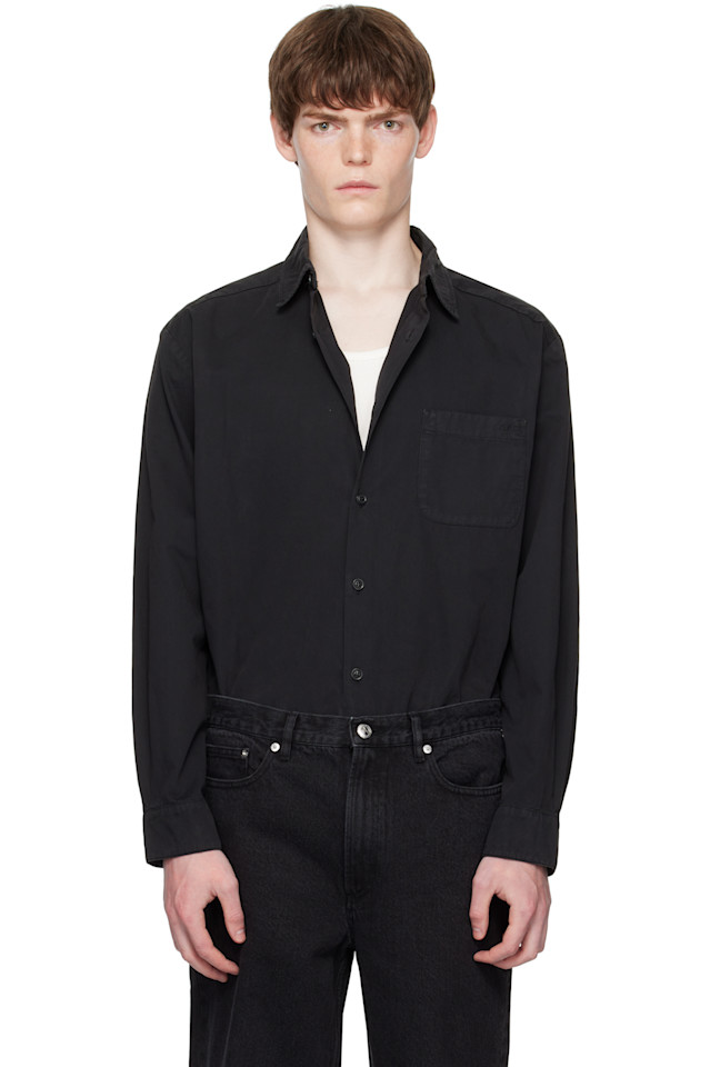 

Рубашка Malo A.P.C., цвет faux noir