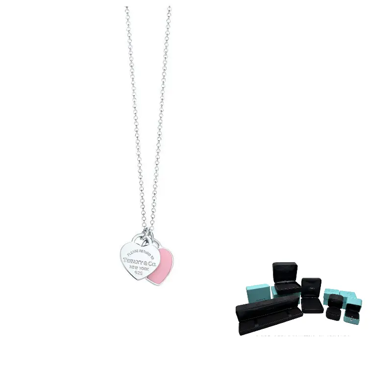 

TIFFANY & CO. Колье из стерлингового серебра 925 с эмалью