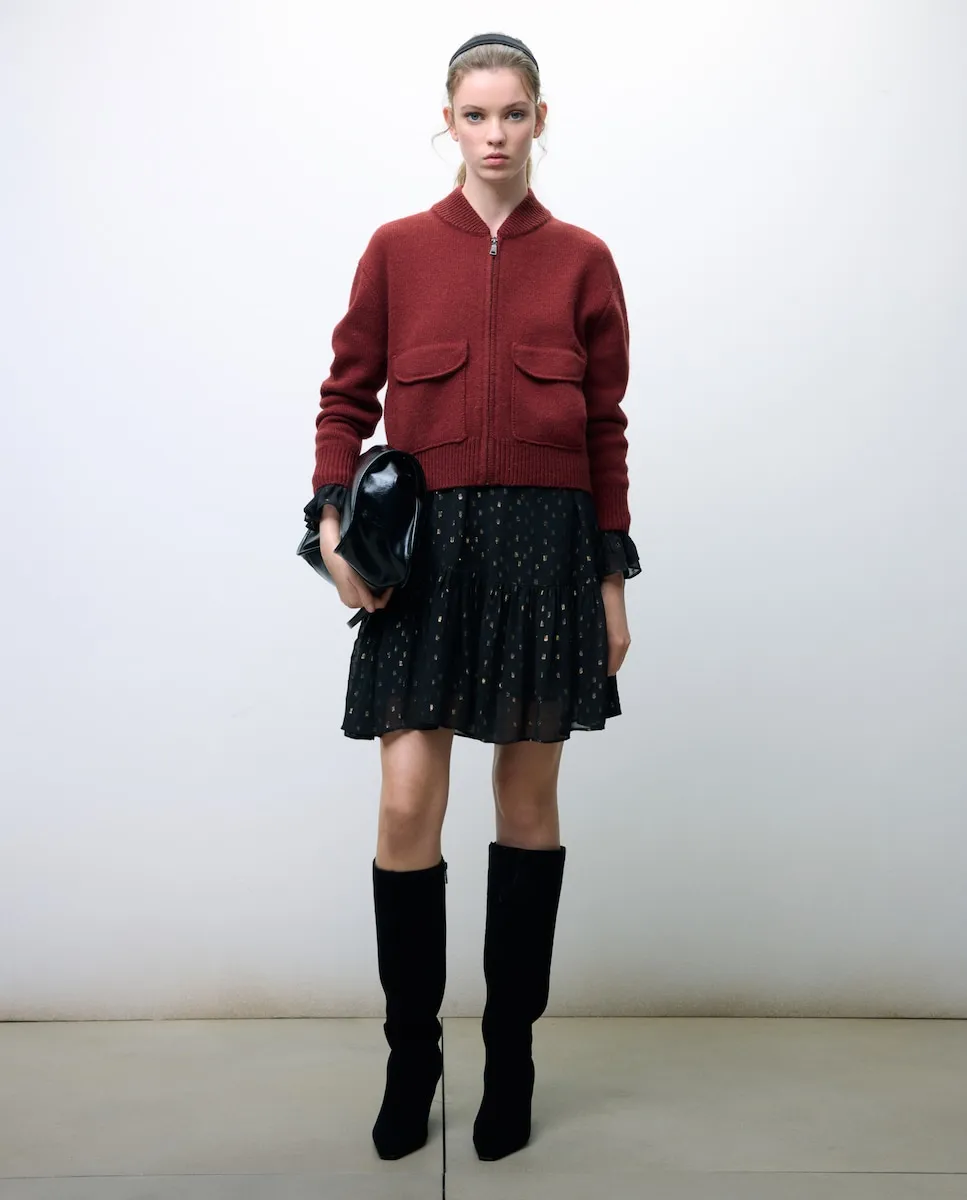 

Женская куртка с карманами и застежкой-молнией Tintoretto, красный