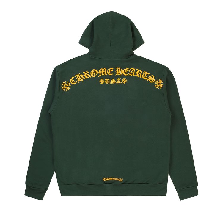 Толстовка Chrome Hearts T Bar Sweatshirt 'Green/Gold', зеленый — фото 2