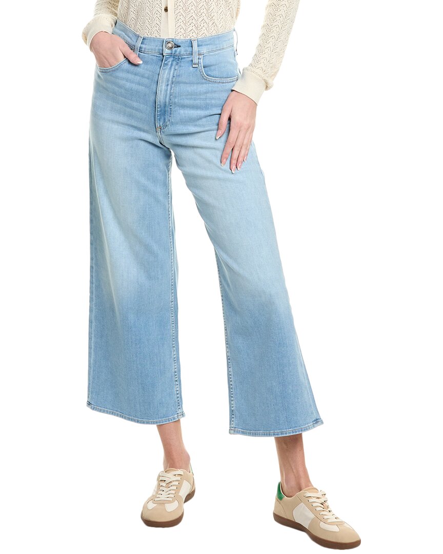 

Rag & bone Annie Light Wash Широкие джинсы до щиколотки, синий