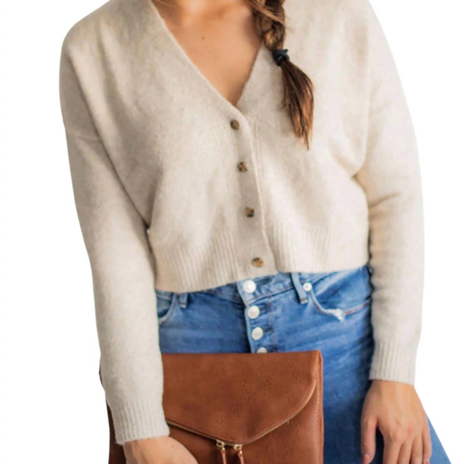 

Кардиган Kira Knit в цвете Oatmeal falcon park
