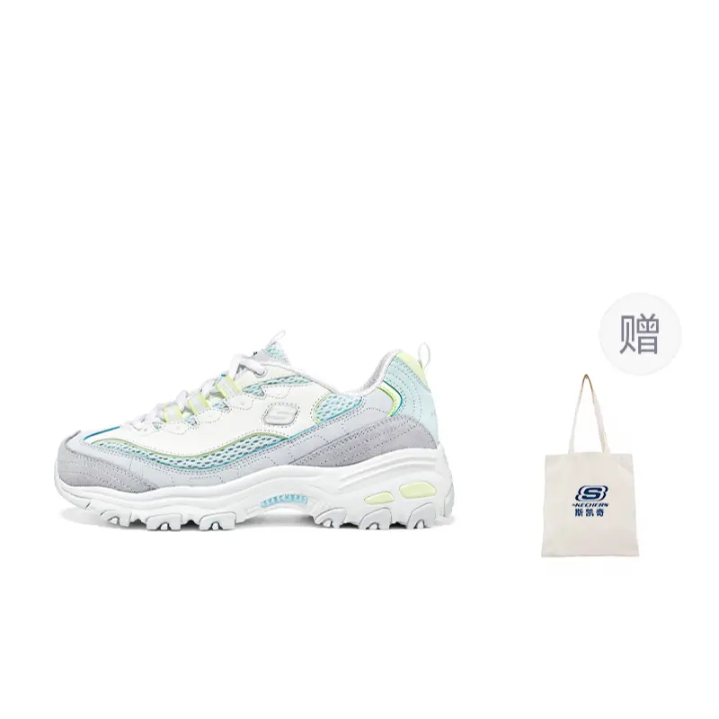 

Кроссовки Skechers D"Lites 1.0 Chunky Sneakers Women's Low-top Blue Tint/Summit White/White/Ice Blue, голубой, Синий, Кроссовки Skechers D"Lites 1.0 Chunky Sneakers Women's Low-top Blue Tint/Summit White/White/Ice Blue, голубой