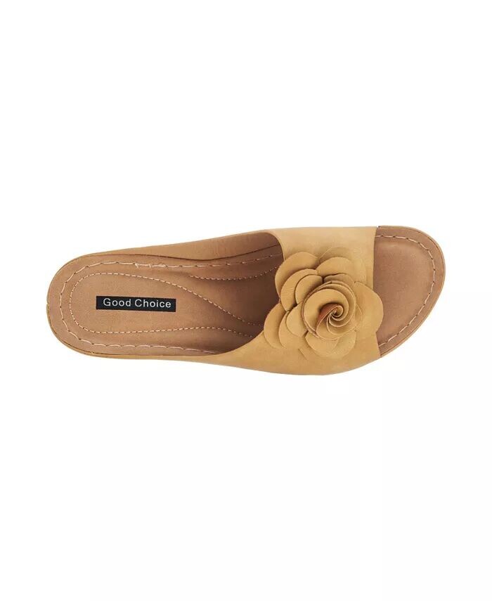 Женские босоножки Tokyo Floral Wedge GC Shoes, желтый — фото 3
