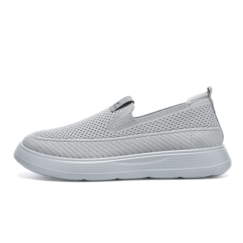 

DOUBLE STAR 88 Мужские повседневные кроссовки Flyknit с износостойкостью и легкостью низкие серые, цвет Gray