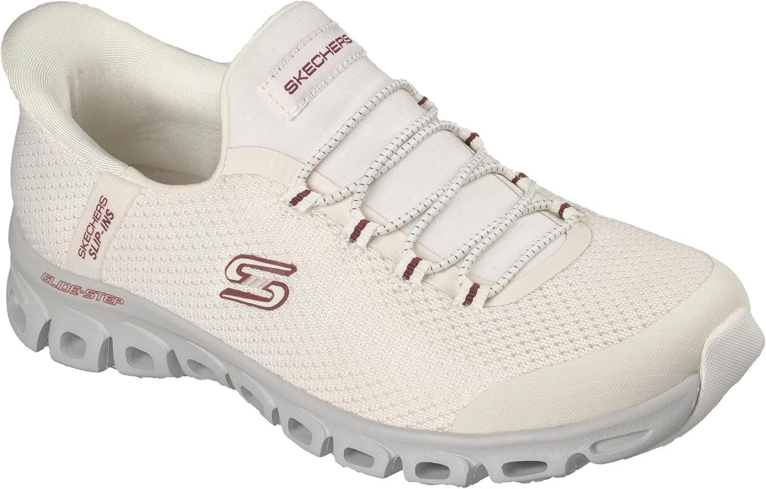Мужские кроссовки Skechers Glide-Step Pro без шнурков, белый/зеленый