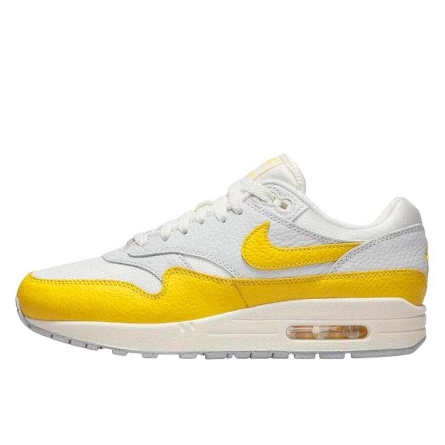 NIKE Кроссовки Air Max 1 белые ярко-желтые