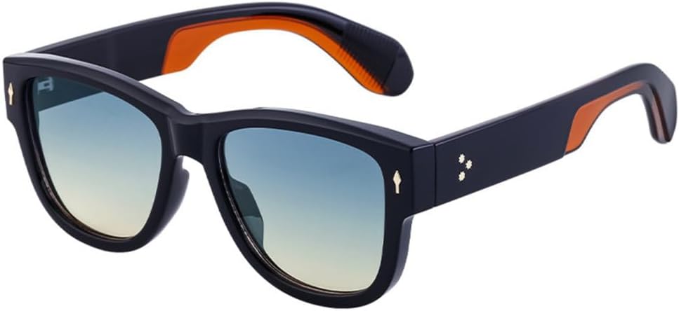 

Солнцезащитные очки с крупной оправой для женщин, модель 2027, с заклепками, для мужчин, для активного отдыха, защита от ультрафиолета UV400, синий Leo MTZJH, One Color