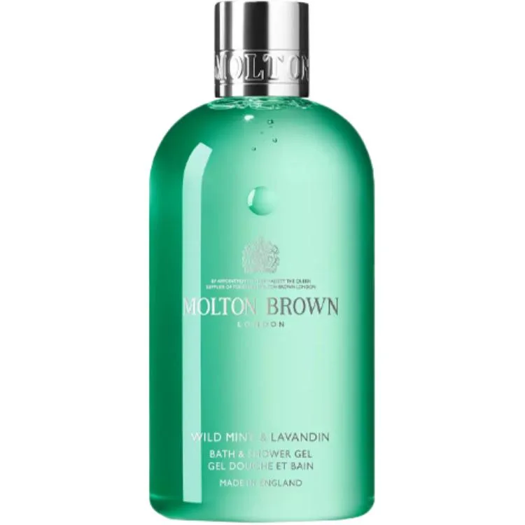 Molton Brown Ароматизированное увлажняющее мыло для снятия зуда с запахом хот-пинк блэк пеппер, 300 мл, Wild Mint Lavender Shower Gel 300ml