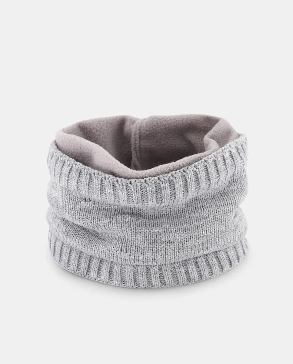 

Воротник для малыша с рисунком «рисовая вязка» Baby El Corte Inglés, светло-серый