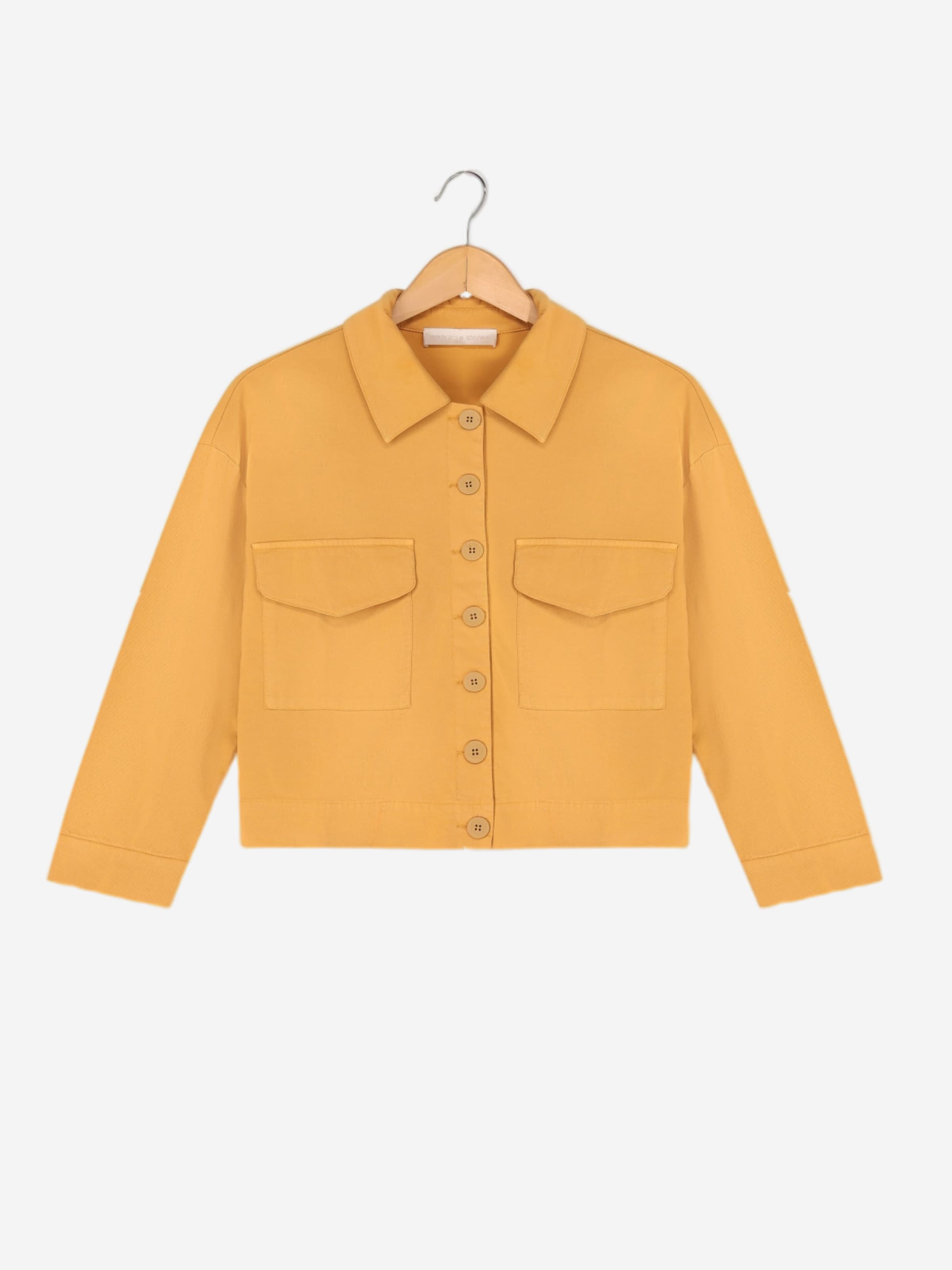 

WEARABLE STORIES Межсезонная куртка 'Amber' в цвете Ochre