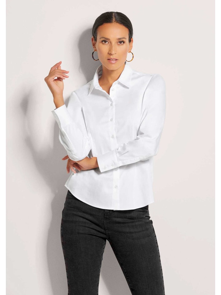 

MADELEINE Белая рубашка-блузка с манжетами на рукавах