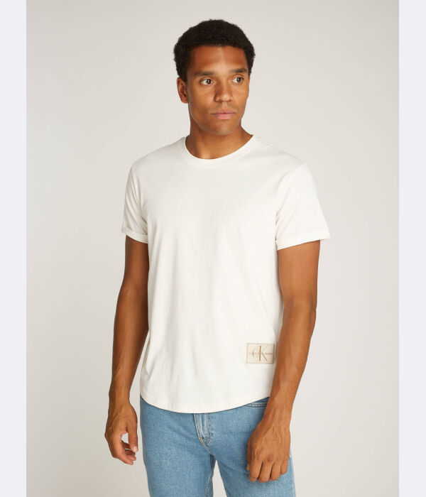 

Футболка Calvin Klein Jeans Regular Fit с логотипом, бежевый
