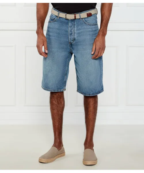 

Скейт-Джинсовые шорты Straight fit Hugo Blue, синий