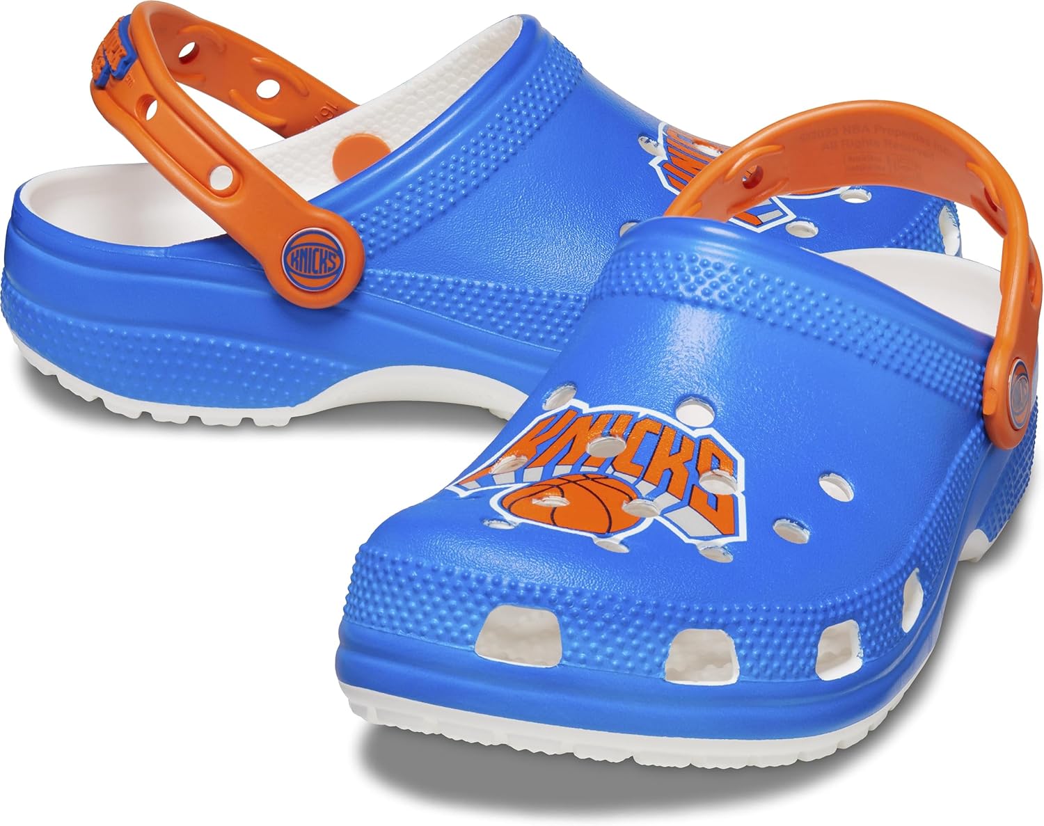 

Кроксы унисекс для взрослых Classic Collegiate, подарки Clemson, Clemson Tigers, подарки для футбола Crocs, New York Knicks