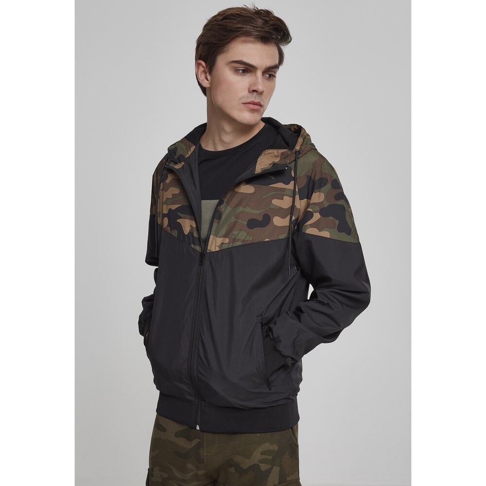 

Куртка Urban Classics Windcheater Pattern, черный