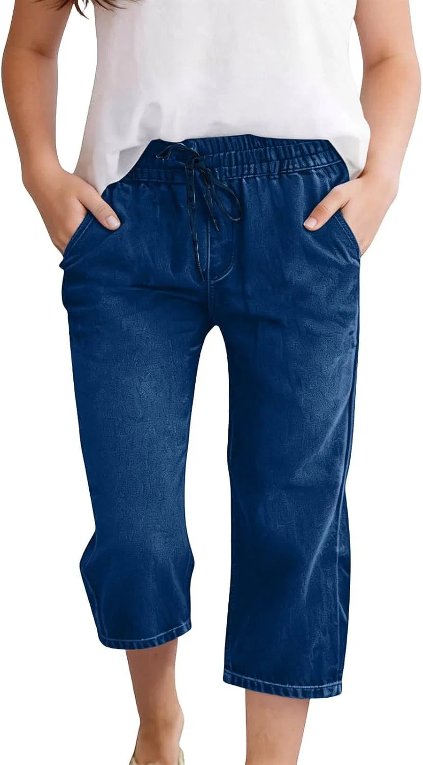 Детские капри Dovford, faux denim, синий