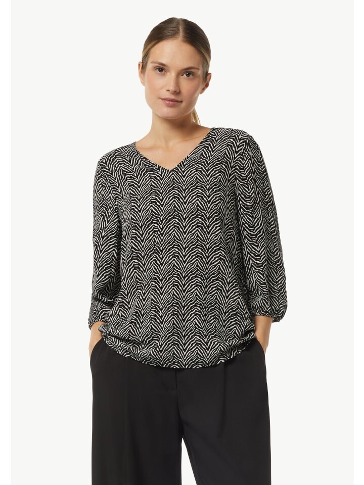 

Блуза comma Bluse kurzarm, черный