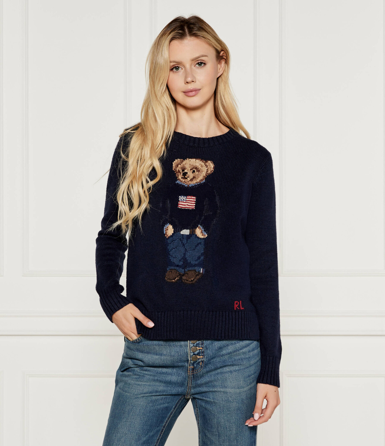

Свитер POLO RALPH LAUREN Regular Fit, темно-синий