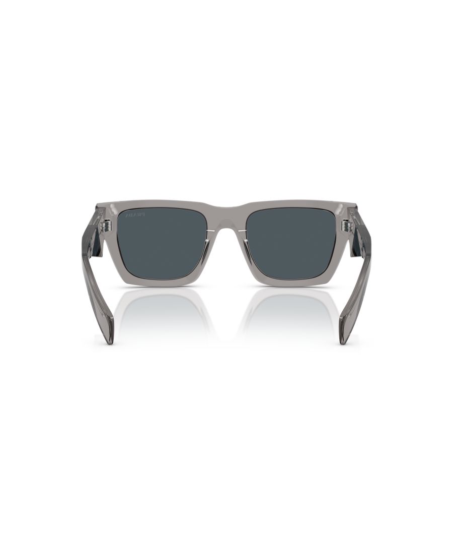 Мужские солнцезащитные очки большого размера, PR A06S PRADA, Transparent Dark Gray — фото 3