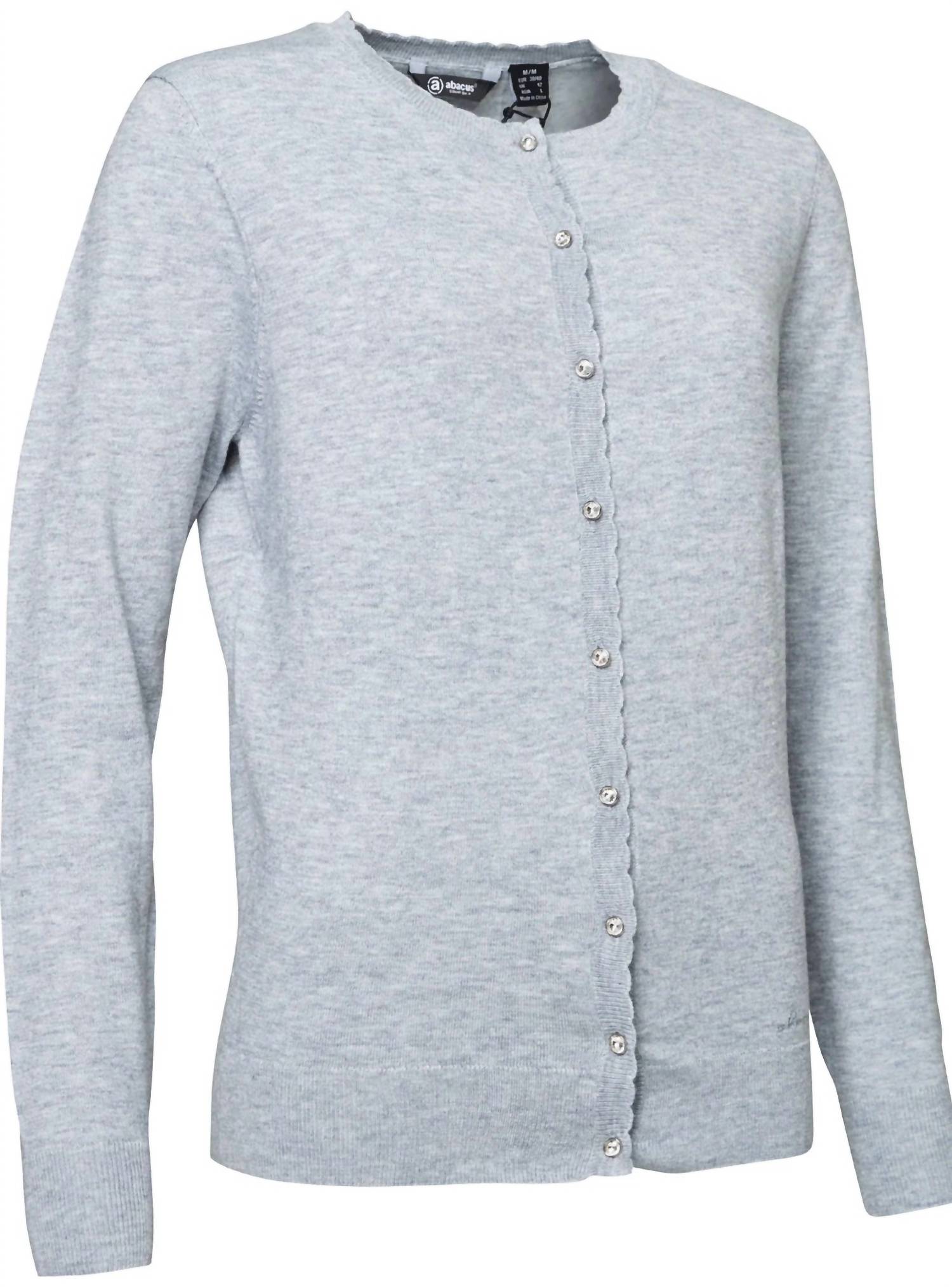 

Женский кардиган Ellerston в сером меланже Abacus Sportswear US, цвет grey melange