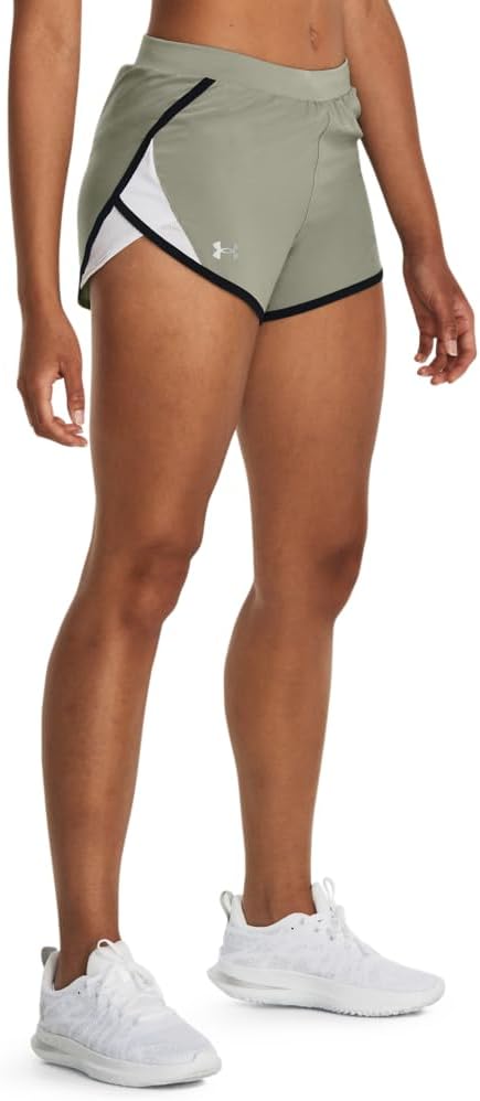 

Женские беговые шорты Under Armour Fly by 2.0, (504) Grove Green/Black/Reflective