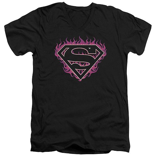

Футболка с коротким рукавом Superman fuchsia flames Licensed Character