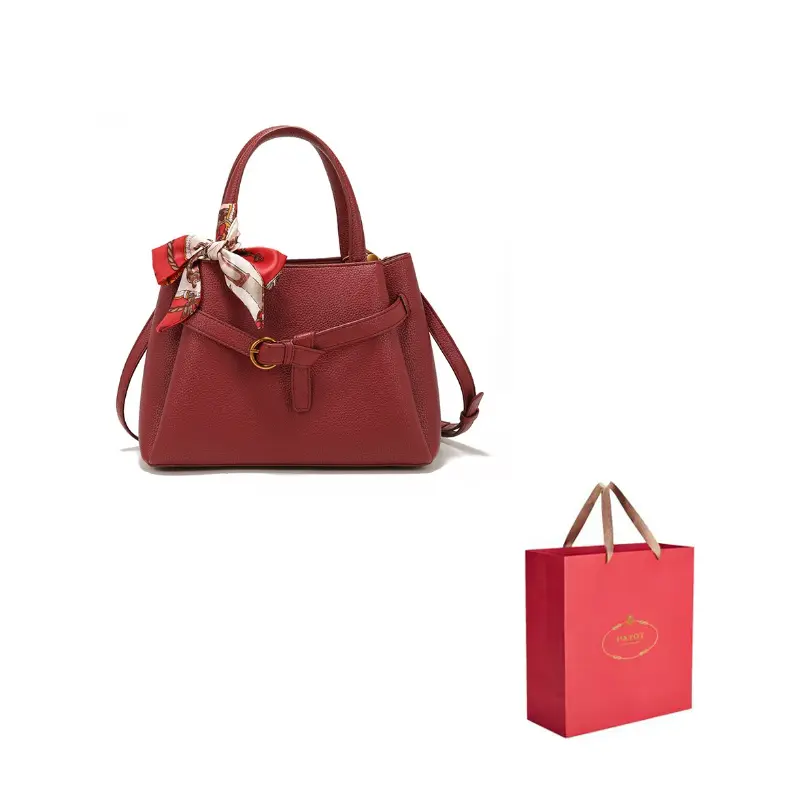 

PAYOT Синтетическая кожаная сумка через плечо, Burgundy