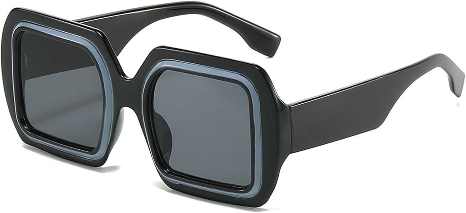 

Солнцезащитные очки Willochra Y2K большого квадратного размера для женщин и мужчин, роскошные дизайнерские винтажные панк-очки, популярные в 90-х, плотные, с защитой от УФ-излучения UV400, C5