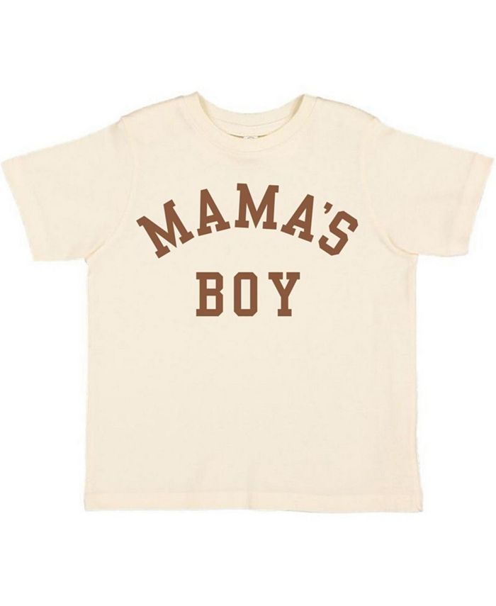 

Футболка с коротким рукавом "Mama's Boy" для мальчиков - малыши, маленькие дети, старшие дети Sweet Wink, белый