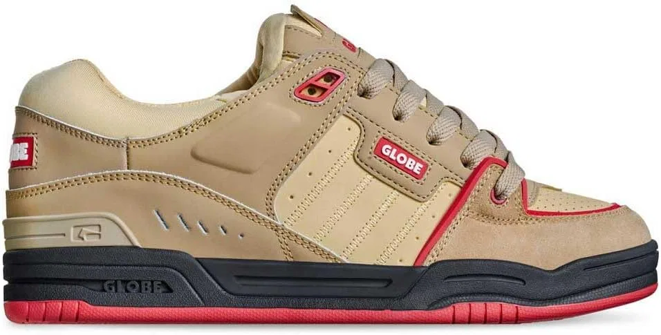 Кроссовки для скейтбординга Globe Fusion, Khaki/Red