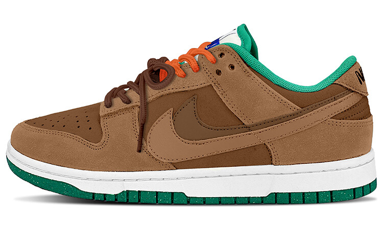 

Кроссовки Nike Dunk Skateboarding Shoes Women's Low-top Chestnut/Orange, цвет Chestnut/Orange