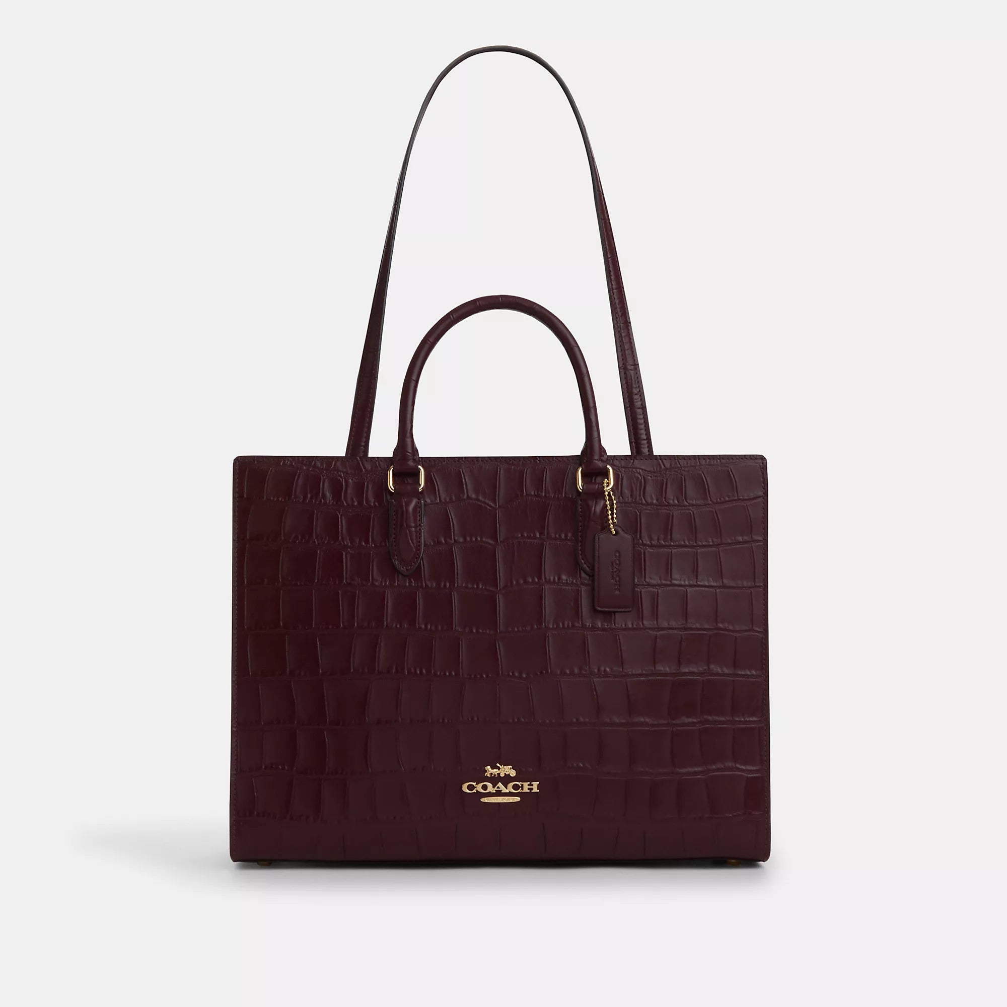 

Сумка-тоут Maggie от Coach Outlet, цвет gold/merlot