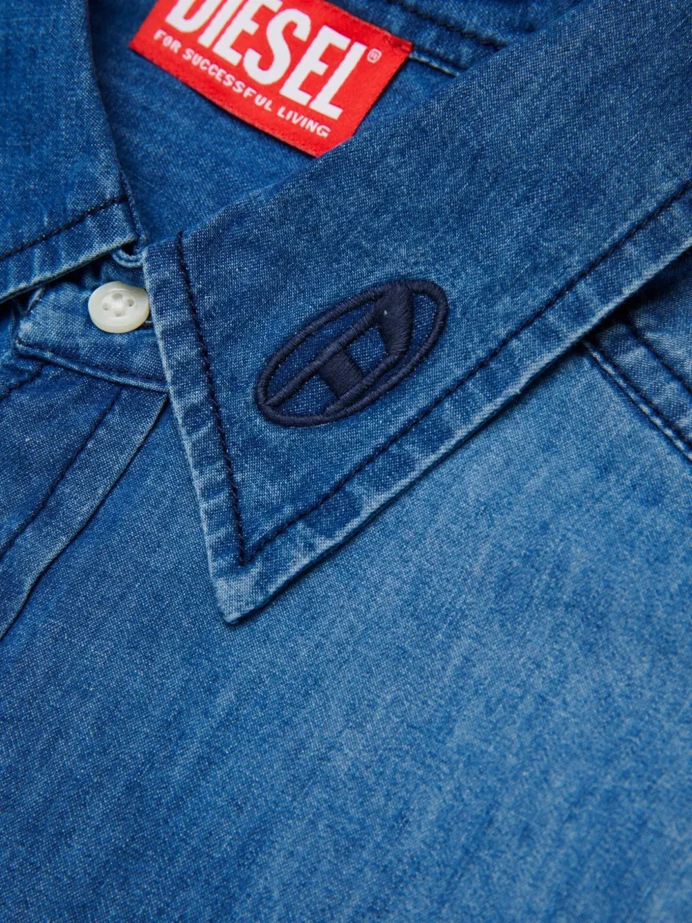 Рубашка Csimply-Over с длинными рукавами Diesel Kids, синий — фото 4