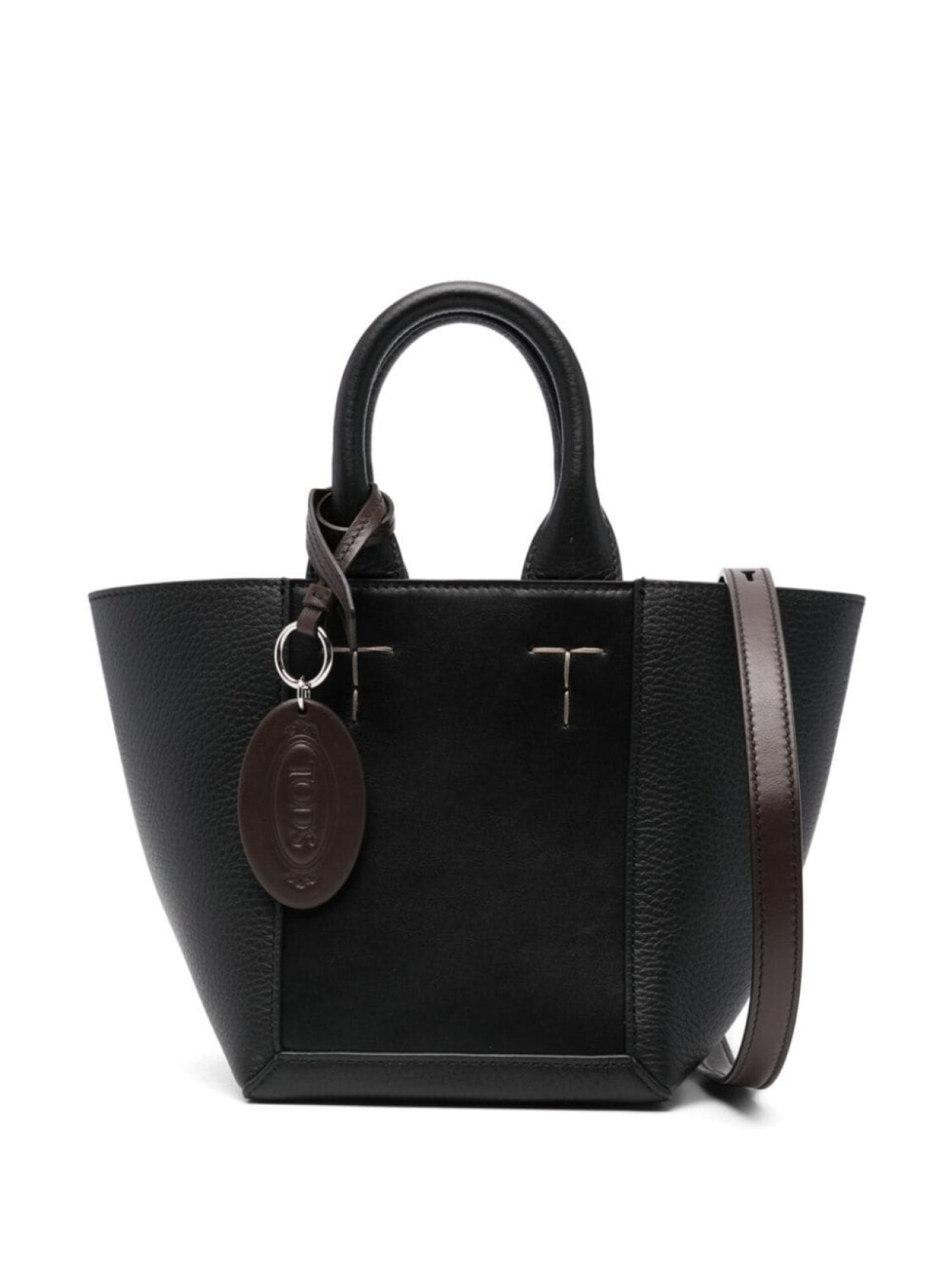 

Tod's мини-сумка с подвеской-логотипом, черный