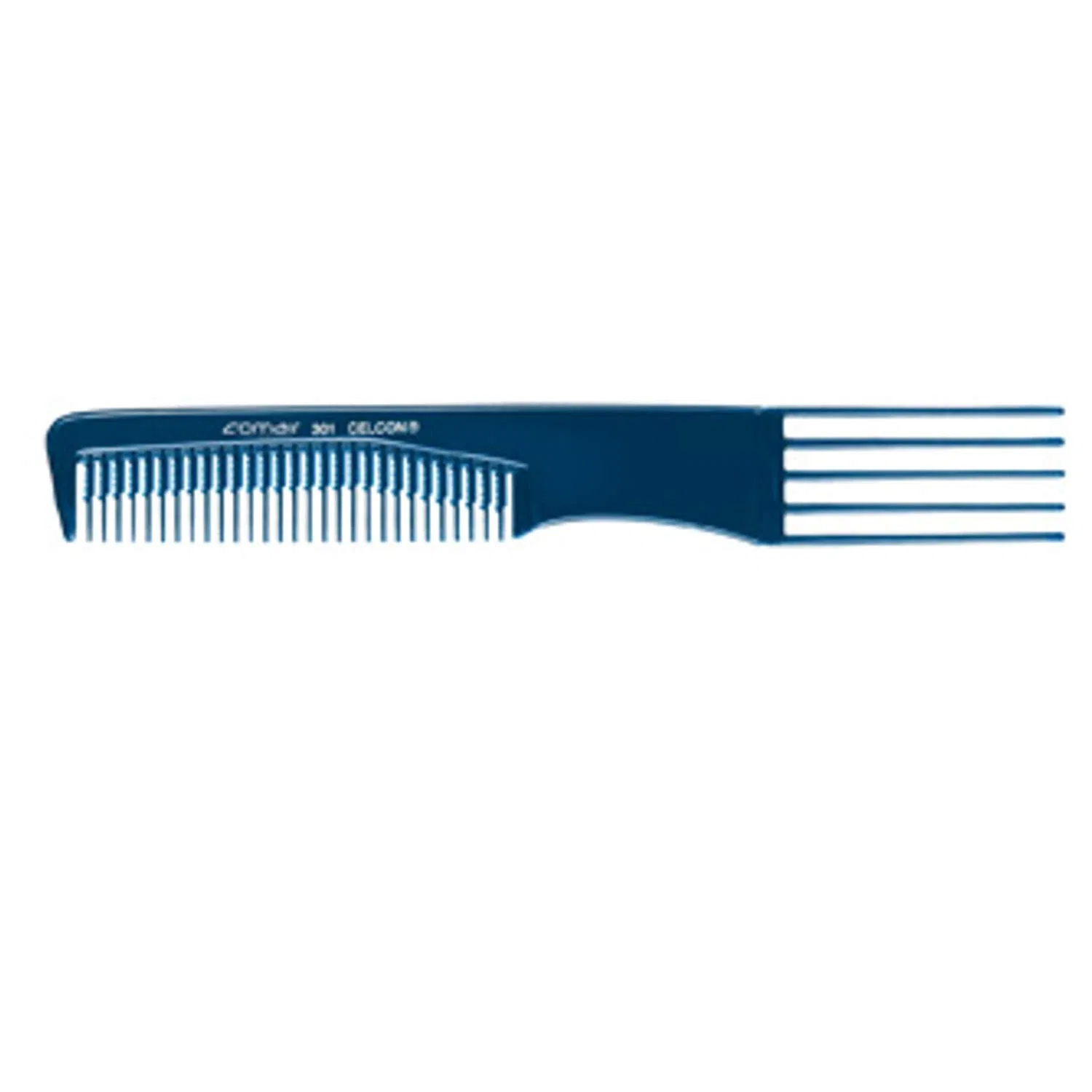 Расческа-вилка для начеса Toupier-Gabelkamm 301 Comair Germany, Blue
