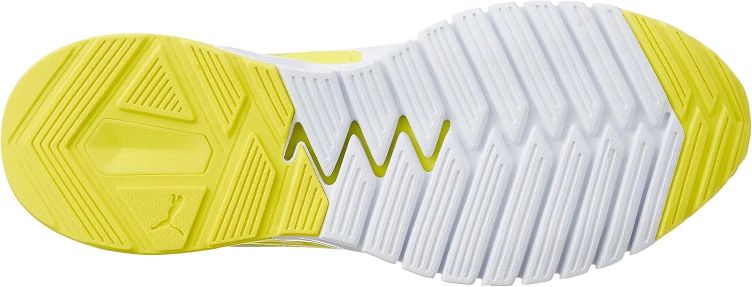 Мужские беговые кроссовки PUMA Ignite Dual, Yellow Safety Yellow Asphalt. — фото 4