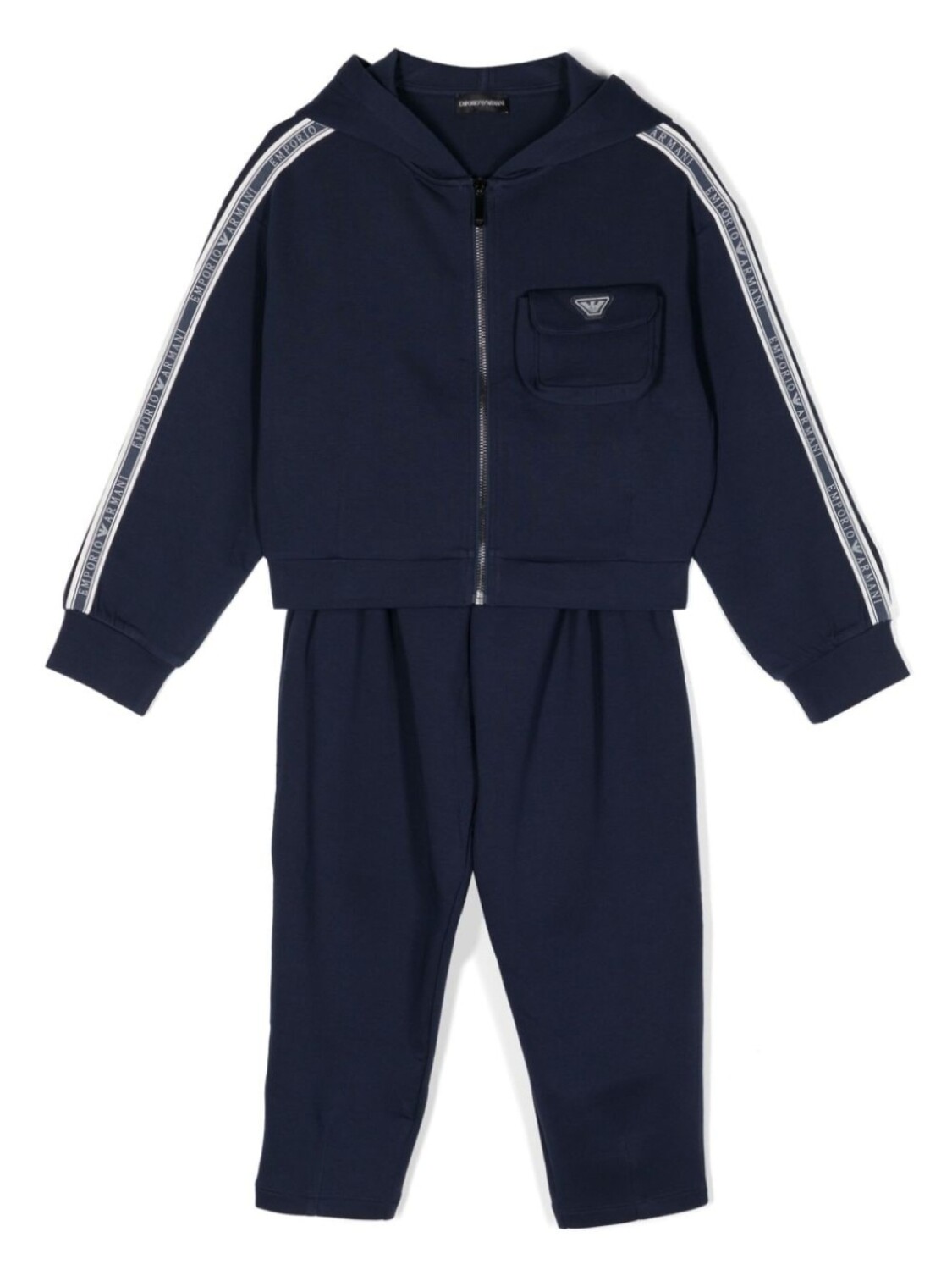 

Emporio Armani Kids спортивные брюки с нашивкой-логотипом, синий