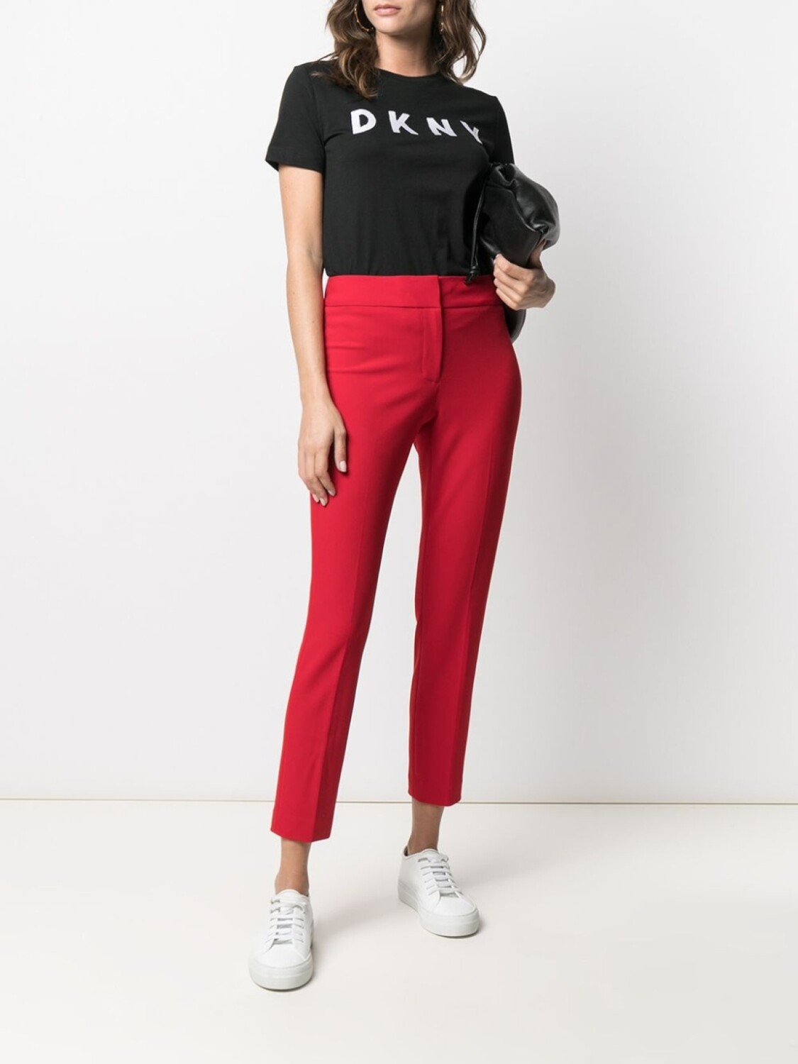 

DKNY футболка с короткими рукавами и логотипом, черный