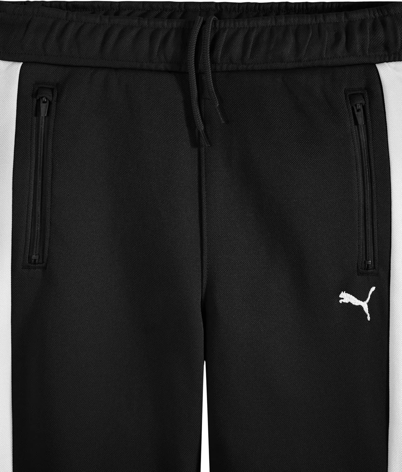Детские спортивные брюки Puma T7 Foundations Classic Track Jogger, надеваются через голову, застежка на шнурке, Puma Black — фото 4