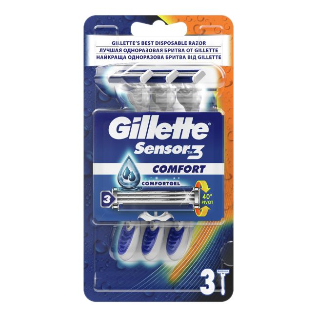 

Одноразовые бритвы Blue3 plus comfort (3 шт.) Gillette