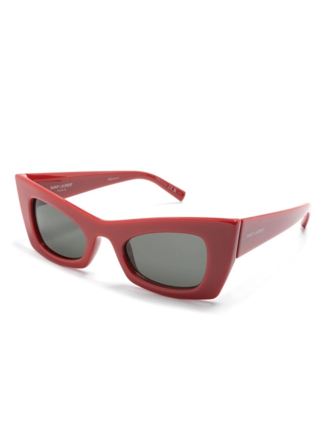 Солнцезащитные очки в оправе 'кошачий глаз' Saint Laurent Eyewear, красный — фото 2