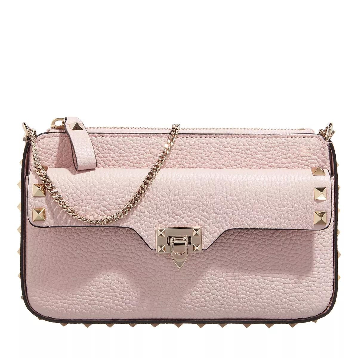 

Клатч rockstud из розового кварца Valentino Garavani, розовый
